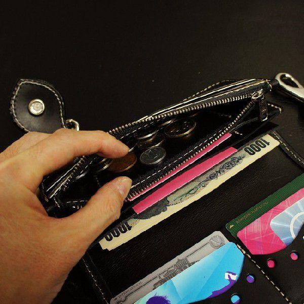 イタリア サドルレザー｜バイカーズウォレット 長財布｜モルガン