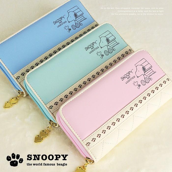 スヌーピー 財布 ラウンドファスナー ジッパー 長財布 レディース 大人 向け キルティング キュート Snoopy キャラクター ジャバラ かわいい サイフ 長サイフ Snp 3262 イーモノ 通販 Yahoo ショッピング