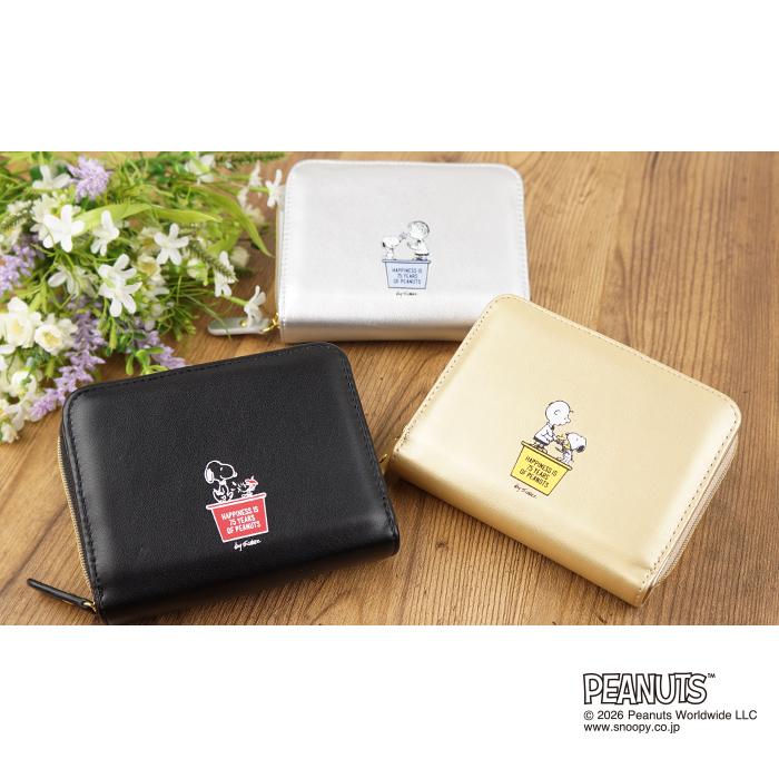 SNOOPY（スヌーピー） 二つ折り財布 75周年デザイン ウッドストック