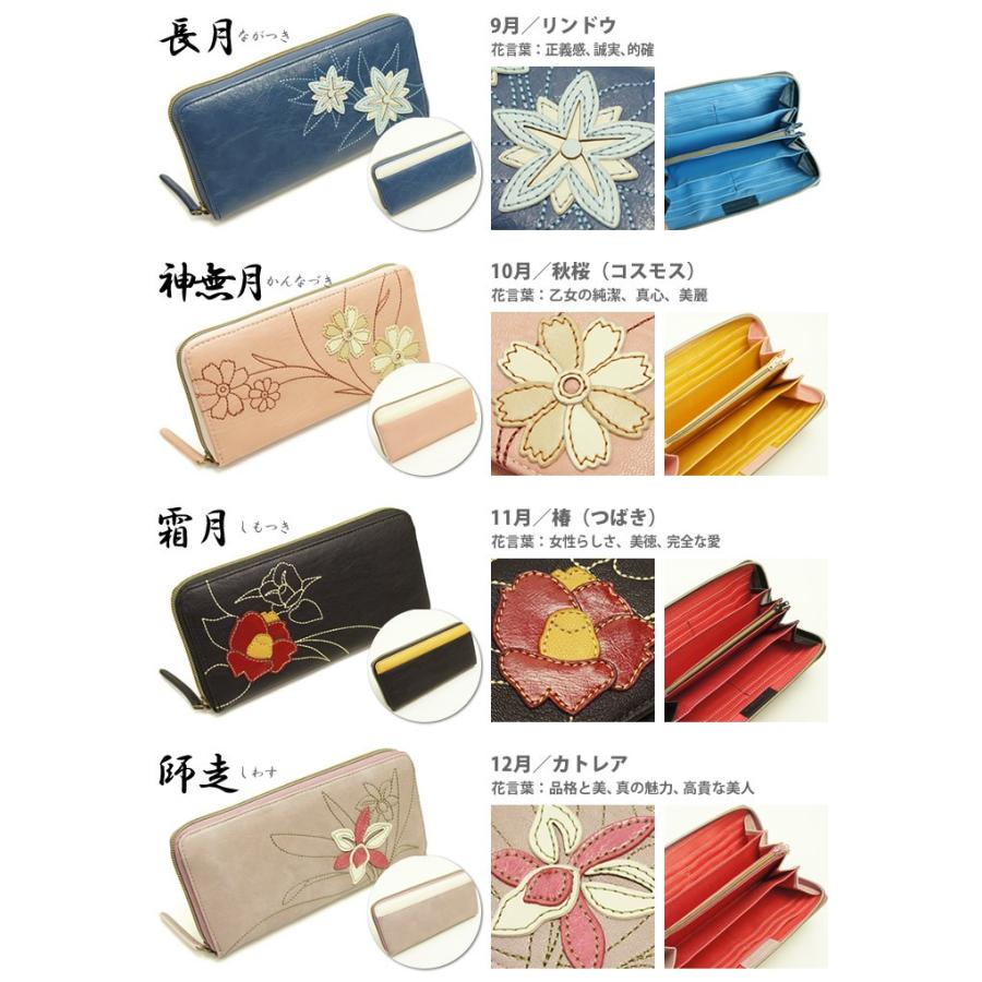 母の日プレゼント ギフト ラウンドファスナー 長財布 12ヶ月 誕生花 フラワーパッチワーク Ziy Hana 2 イーモノ 通販 Yahoo ショッピング