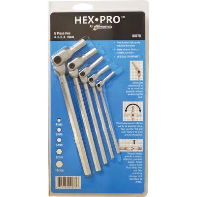 ボンダス　ＨＥＸ　ＰＲＯ　ピボットヘッド六角レンチセット　T25、T30、T40、T45、T50 | 