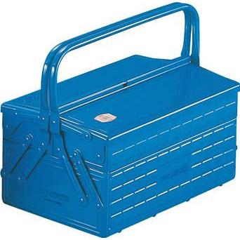 トラスコ  ２段工具箱 ３５２Ｘ２２０Ｘ２８９ ブルー GL-350-B