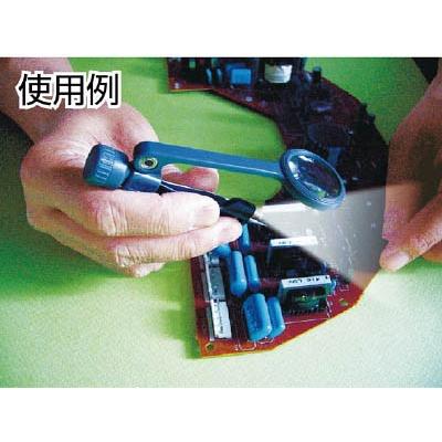光　ＬＥＤライト付きルーペ　ピンセット付き　５倍 | 