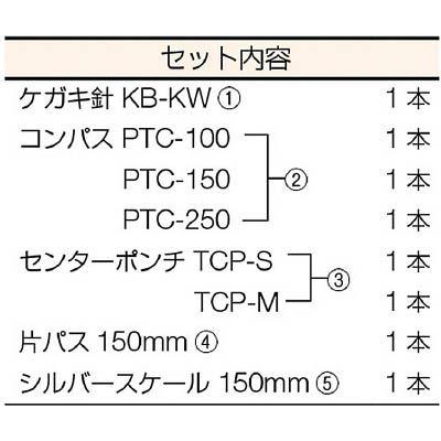トラスコ　　超硬チップ付ケガキ工具　8本セット |  | 02