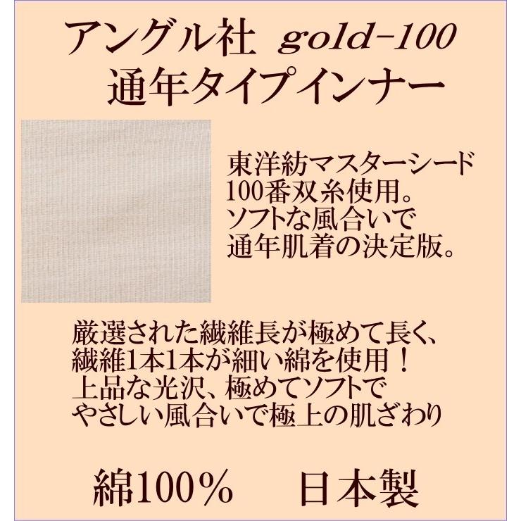 アングル gold-100 レディース 3分丈ショーツ 通年タイプ 30-1016 婦人｜e-monohasin｜03