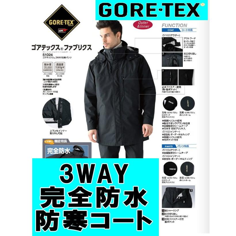 GORE-TEX　ゴアテックス コート ジャンバー 防寒 メンズ 3WAY