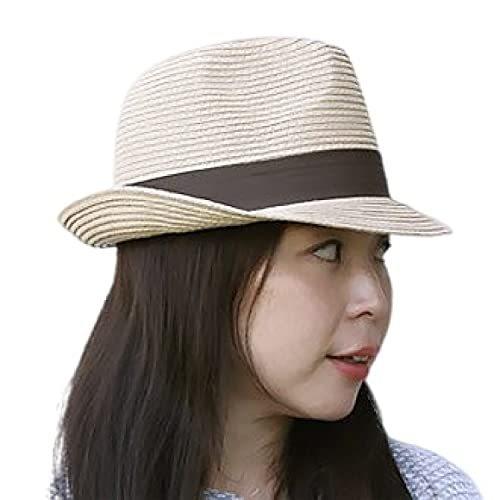 最安 麦わら帽子 麦藁 ストロー 中折れ ハット ペーパーブレード リボンベルト 79 Hat ノーブランド品 男女兼用 ダークベージュ レディース メンズ ウエスタン テンガロンハット Www Fattoriabacio Com