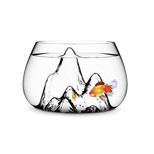 水槽 ガラス 魚 金魚鉢 オシャレ 透明 インテリア 熱帯魚 シンプル 山デザイン 一体化 中サイズ Weddingsatwork Com