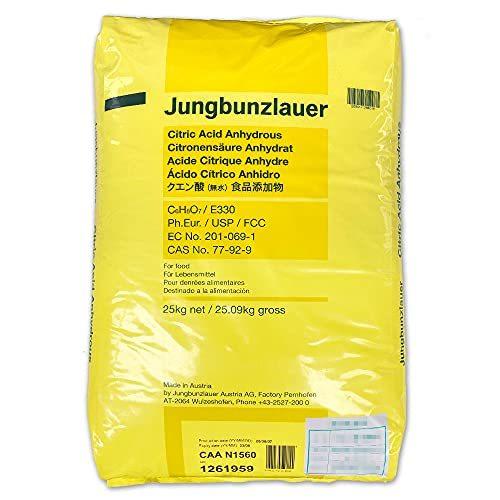 エッセンシャルコンフォート オーストリア産 クエン酸 ＜無水＞ 25kg
