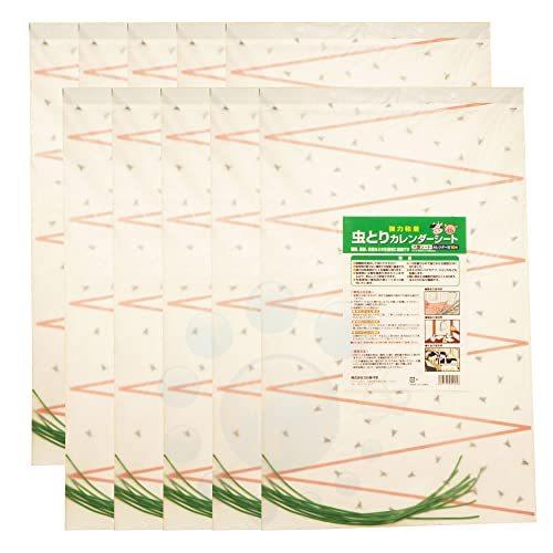 良質 大型ハエ取り紙 虫とりカレンダーシート 10枚入 10セット Apprisen Com
