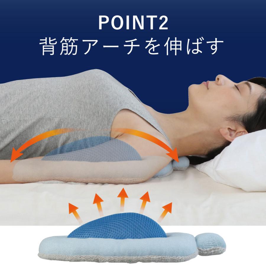 人気【おやすみ猫背枕】 背筋矯正 対策 グッズ 姿勢サポーター 猫背