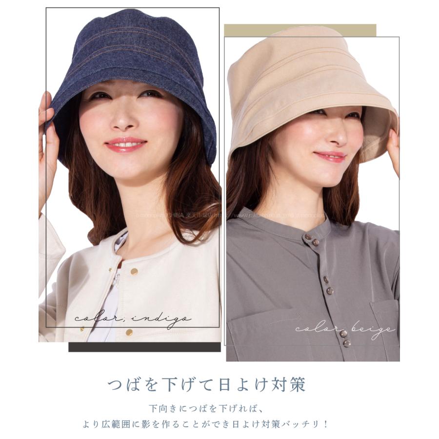 日本製】岡山児島デニムのおでかけ帽子 ファッション 帽子 ハット