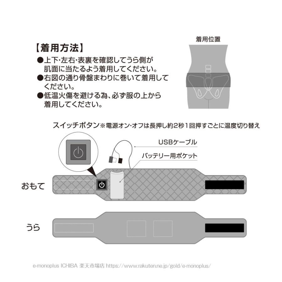腰 温める グッズ〔ふわふわ暖か電熱腰ベルト〕コルセット 温め 腰 