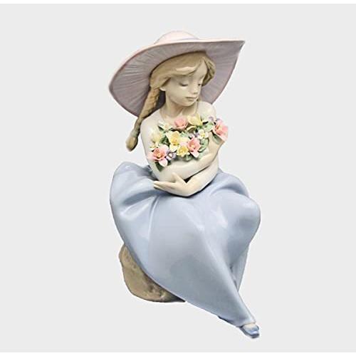お得セット リヤドロ Lladro 花と少女 花の香りに包まれて 5862 オブジェ 置き物 Cafetariajuma Nl