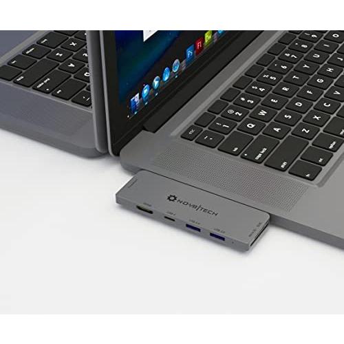 NOV8Tech USB C-HDMIハブアダプター（スペースグレイー MacBook Air用） 2020 M1 2019/2018＆MacBook Pro 2020 M119 / 18/2017/2016ドッ?｜e-monoshop1｜06