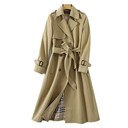 最先端 トレンチコート レディース ロング 秋冬 ロング丈 コート 膝下丈 大きいサイズ ウエスト リボン付き カジュアル ビジネス カーキ 4xl 新作saleセール30 Off Intersum Com Gt