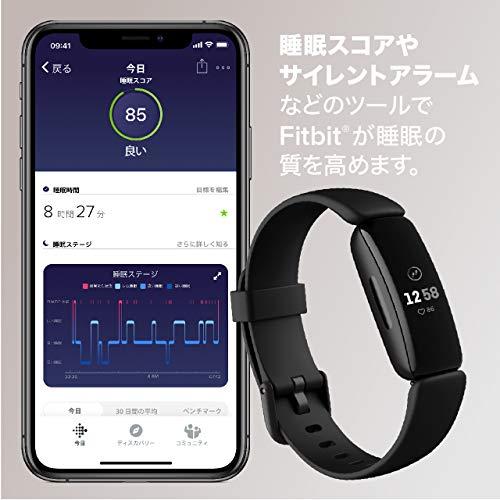 Fitbit Inspire2 フィットネストラッカー Lunar White ルナホワイト  FB418BKWT-FRCJK｜e-monosouko｜04