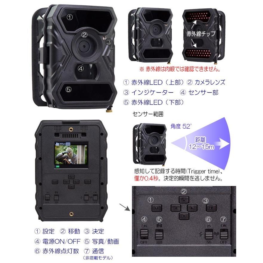 防犯カメラ トレイルカメラ 【 30CR レギュラータイプ 】電池式