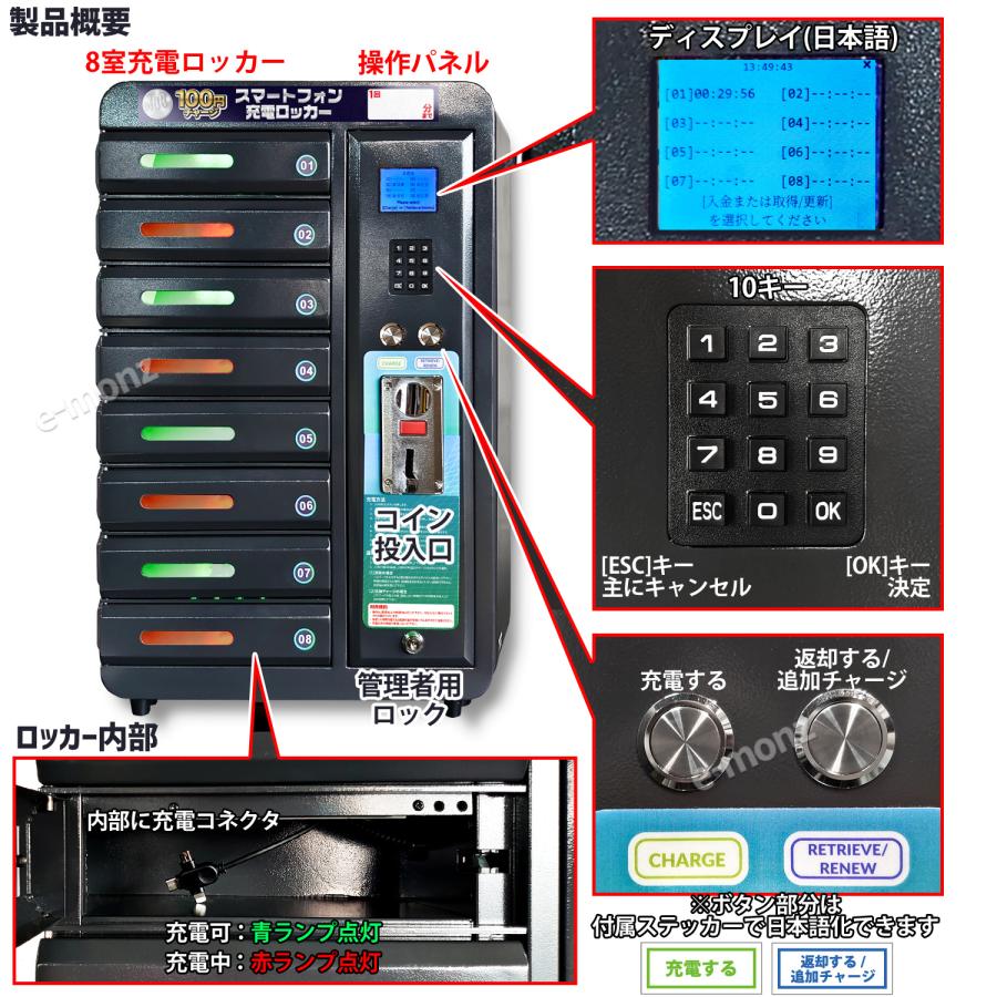 未使用 公衆急速携帯充電器 GNC-100J コイン式 スマホ可