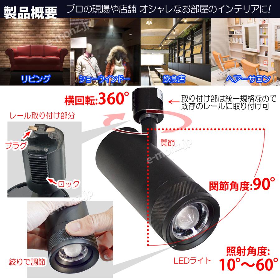 ダクトレール・LEDズームライト】25W 電球色 DZ-27K25B 絞りで明かりを