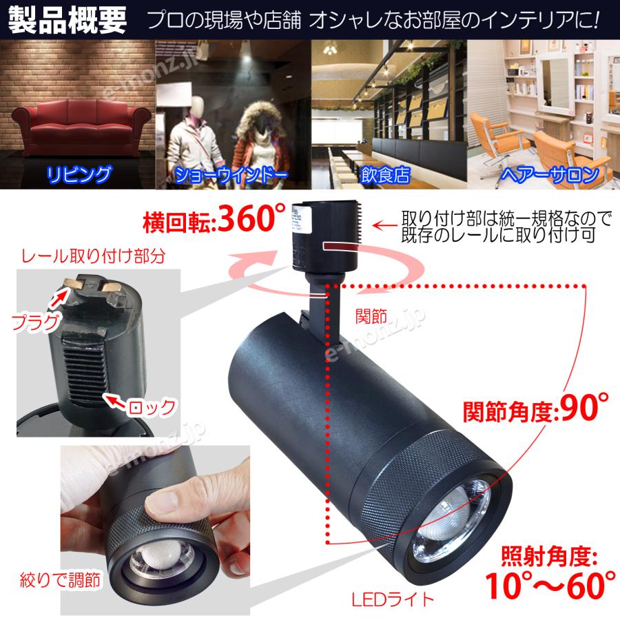 ダクトレール・LEDズームライト】35W 昼白色 DZ-60K35W 絞りで明かりを