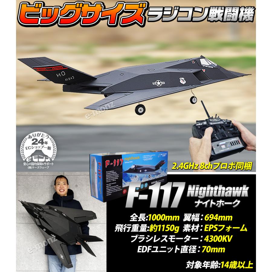 ビッグスケール 戦闘機 ラジコン【 F-117 】ナイトホーク ビッグスケール 戦闘機 ラジコン【 F-117 】ナイトホーク