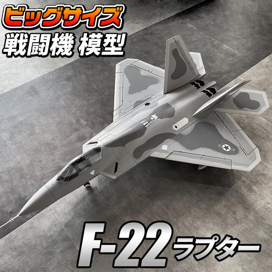 ビッグサイズ戦闘機 模型 【F-22 模型タイプ】 ビックスケール F-22