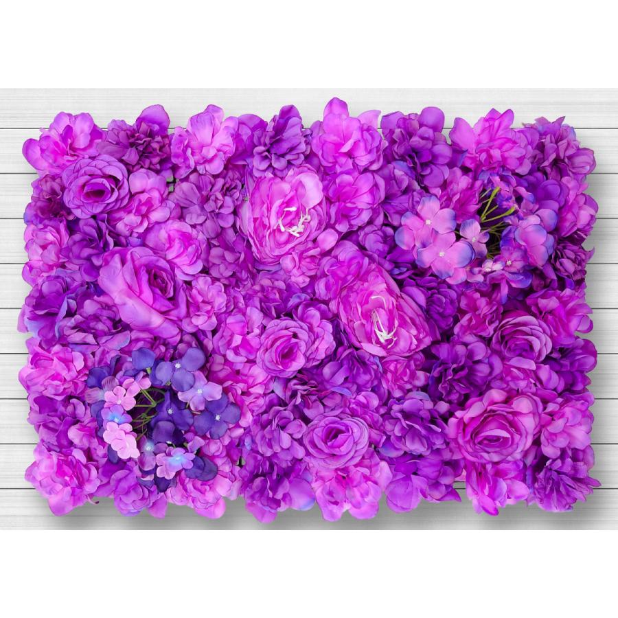 ウォールフラワー 花壁掛け リアル壁掛造花 【 フラワーウォール グリッド A50507 】 60×40cm 1枚 連結用バンド シルク風 花壁飾り 造花 ウォールデコ｜e-monz｜03