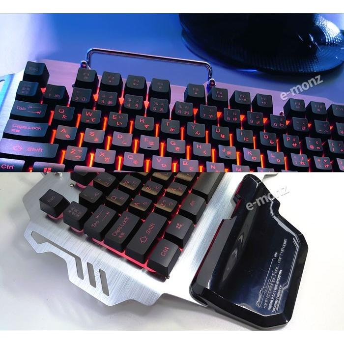 ゲーミング キーボード 【 ターゲットスコープ 】 アルミプレート LED