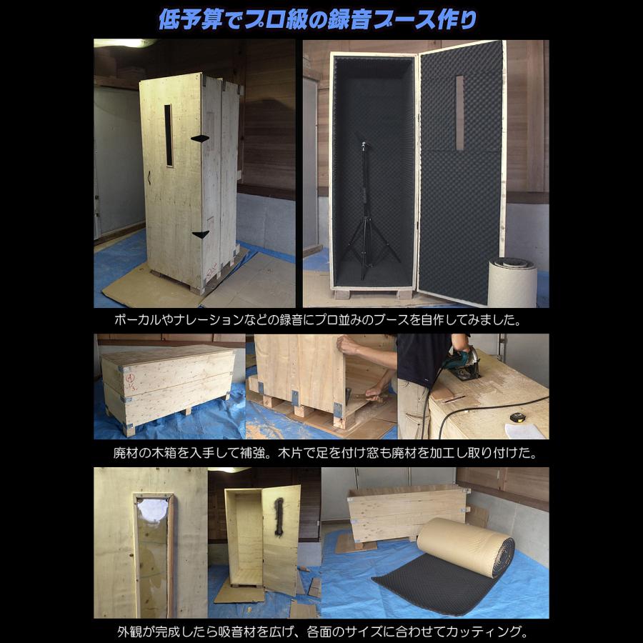 吸音材 【 ロール波型 】 5m×1m×25mm ロールタイプ 波型 耐火 難燃性
