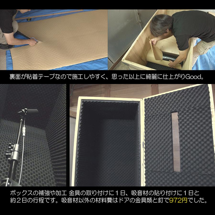 吸音材 ロールタイプ 波型 10m×1m×25mm 【1M×10Mロール波型】 耐熱 難