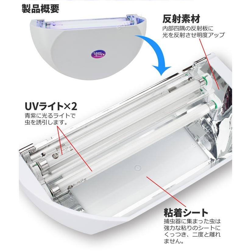 電撃殺虫器 粘着式捕虫器 壁掛け 【 ヴィーナストラップ レギュラー