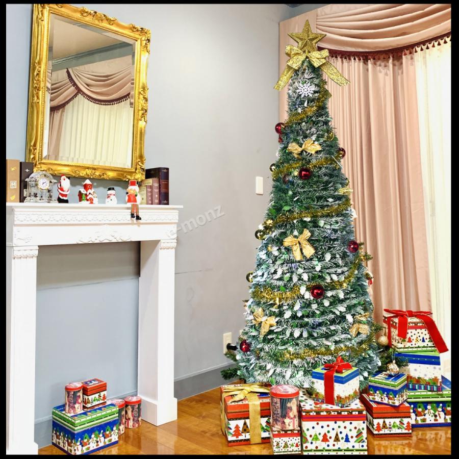 【新品】クリスマスツリー　X'mas　180cm　ポップアップ　簡単組み立て tree_snow_led.jpg