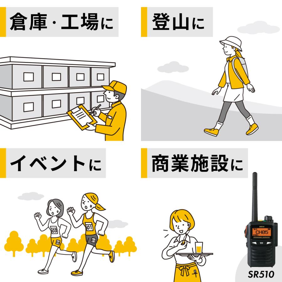 八重洲無線 爆買 トランシーバー 無線機 SR510 デジタル簡易無線 登録