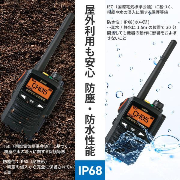 デジタル簡易無線機　SR510 トランシーバー インカム 登録局 充電器 八重洲無線 トランシーバー 無線機 SR510 デジタル簡易無線 登録局