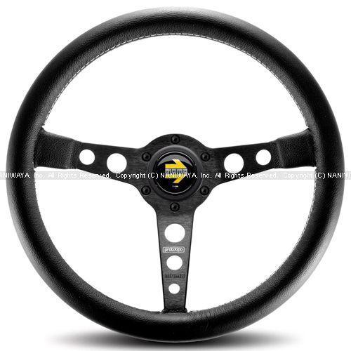【当時物・美品】MOMO ステアリング プロトタイプ ブラックスポーク 35 φ MOMO/モモ PROTOTIPO（プロトタイプ） ブラックスポーク 35Φ 商品番号