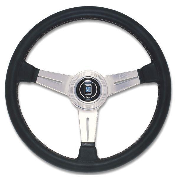 NARDI ナルディ CLASSIC(クラシック) ブラックレザー ポリッシュスポーク 36φ 商品番号