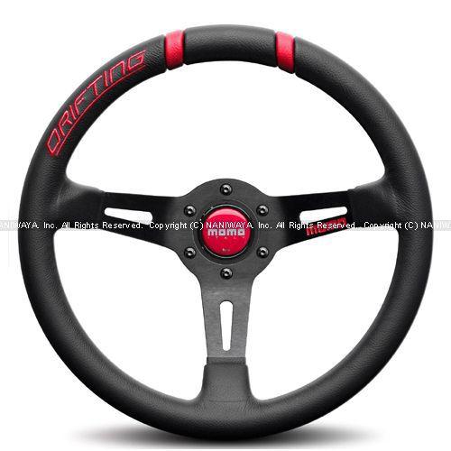 正規品 momo DRIFTING ステアリング 黒/赤　33φ 正規品 MOMO ステアリング ドリフティング 33パイ レッド : TATSUYA