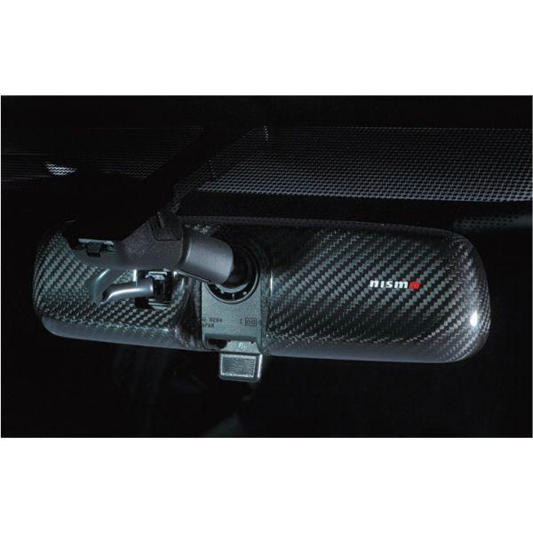 日産　E12ノート　ニスモ　カーボンルームミラーカバー nismo/ニスモ カーボンルームミラーカバー ノート/E12 商品番号：96325