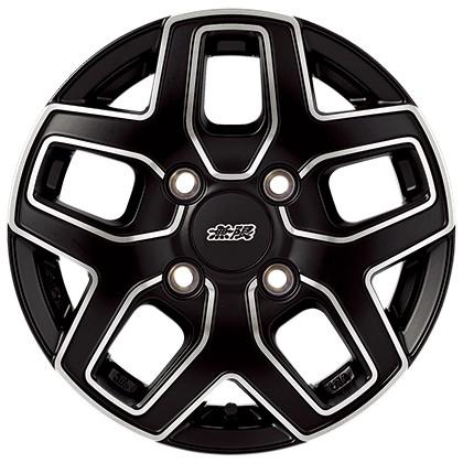 無限（MUGEN） ホイール MD5 フラットブラックミラーフェイス 12×4.00B