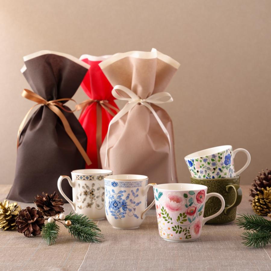 NARUMI マグカップ 300cc ナルミ ミラノ 花柄 ブルー おしゃれ