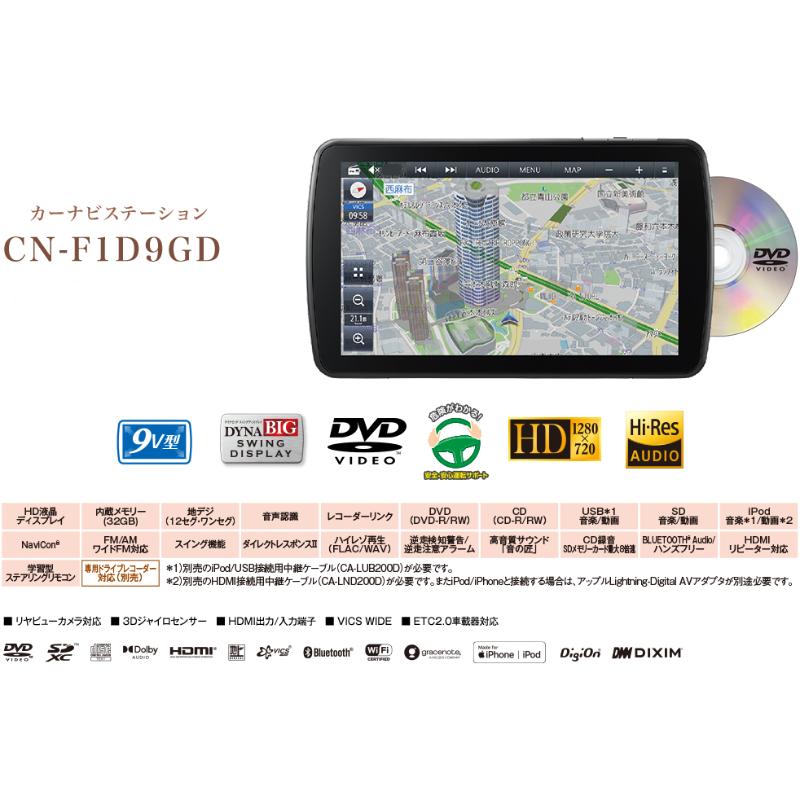 Panasonic CN-F1D9GD パナソニック カーナビ ストラーダ 9インチ Panasonic CN-F1D9GD パナソニック カーナビ ストラーダ 9インチ