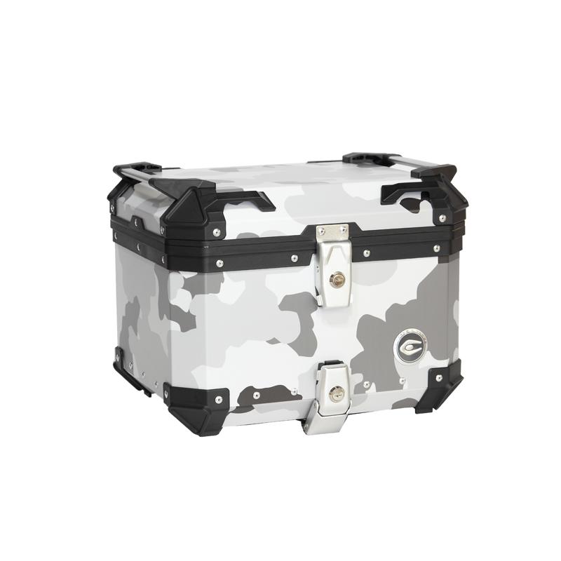【送料無料】COOCASE（クーケース）アルミトップケース Q1｜CCX450CBG ｜カモフラージュブラックグレー｜容量：45L | 