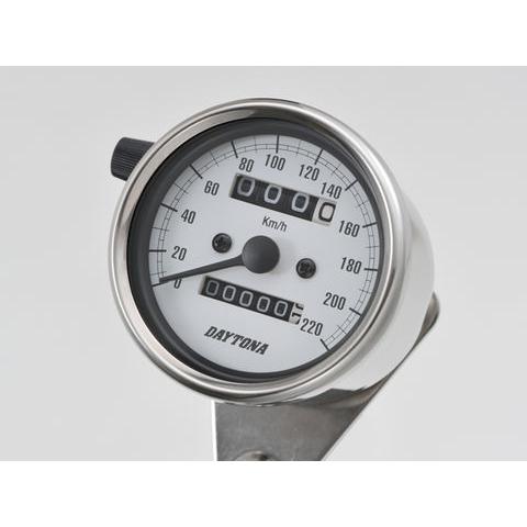 DAYTONA（デイトナ） 機械式スピードメーター φ60 ホワイトLED照明