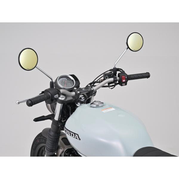 専用 DAYTONA（デイトナ） ハイビジ貼り付けタイプミラー HONDA3 ゴールド