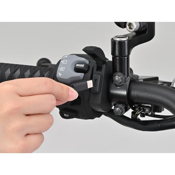 DAYTONA（デイトナ） バイク専用電源 スレンダーUSB Type-C アルミ