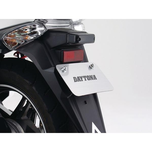 ＾＾ DAYTONA（デイトナ） スラントナンバーステー 純正フェンダー用