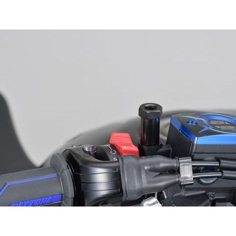 専用 日曜2部二枚 DAYTONA（デイトナ） 衝撃緩衝装置付きミラーアダプター ブラック
