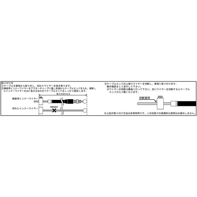 ご確認用 KITACO キタコ(KITACO) (K-CON) インナーワイヤーSET（スロットル用