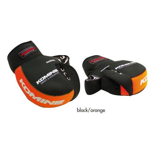 コミネ(KOMINE) AK-021 ネオプレーンハンドルウォーマー(ブラック/オレンジ・フリー） | 